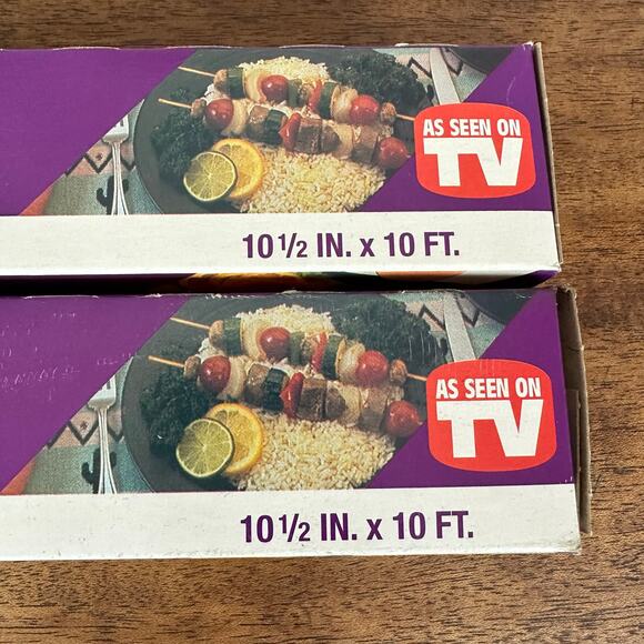 NEW NOS Microcrisp Microwave Browning Wrap Lot 0f 2- 10FT Rolls NEW OLD STOCK - Picture 3 of 8